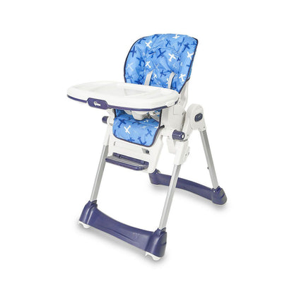 Tinnies Adjustable High Chair Aeroplane Blue