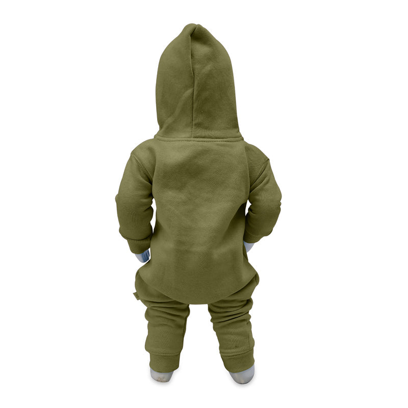 Olive Green Hooded Romper