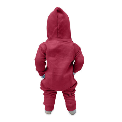 Maroon Hooded Romper