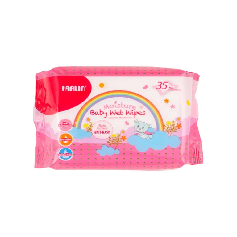 Baby Wipes 35 Pcs Bag (Anti Rash)