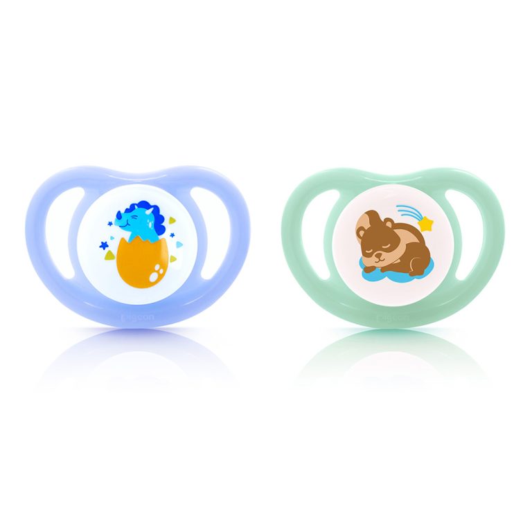 PACIFIER PK-2 (S) – DINO EGG & SQUIRREL
