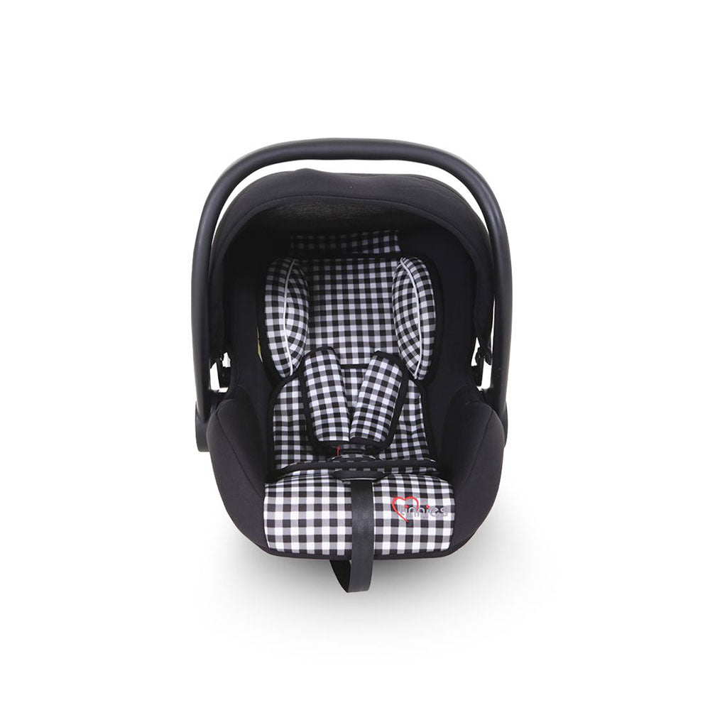 Baby Carry Cot – Black Check