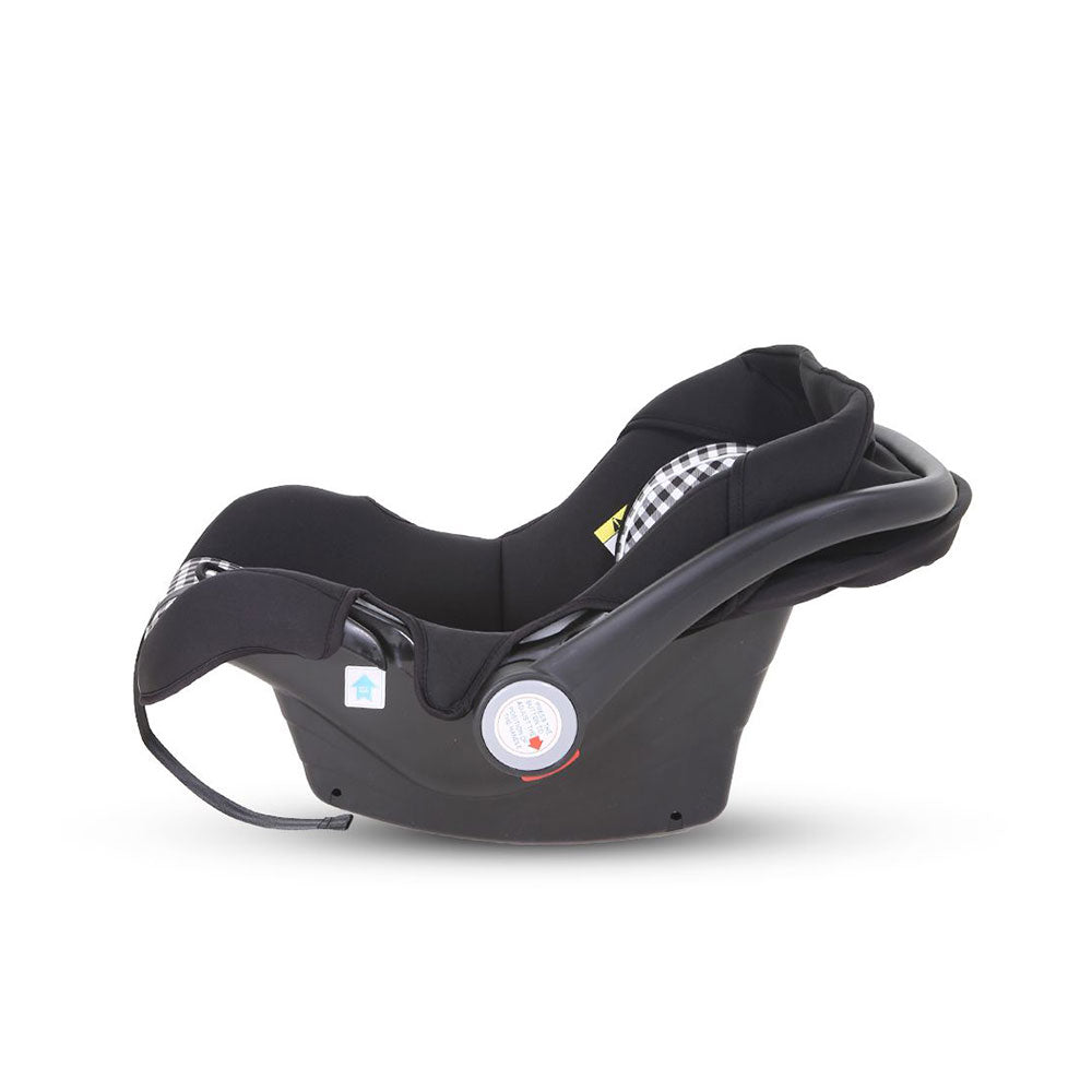 Baby Carry Cot – Black Check