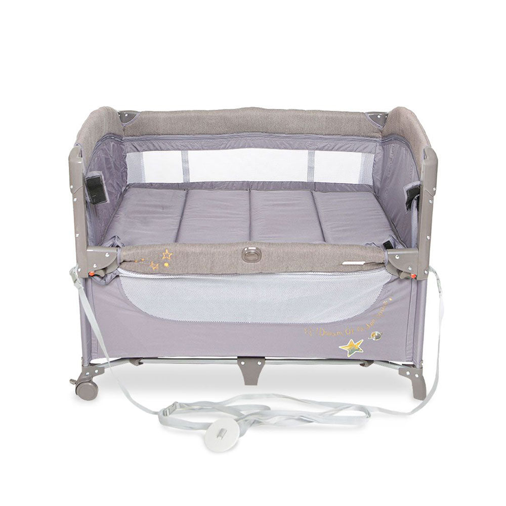 DROP SIDE PLAY PEN – GREY