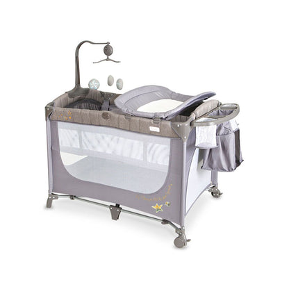 DROP SIDE PLAY PEN – GREY