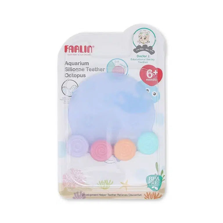 Farlin Silicone Teether – Indigo Octopus