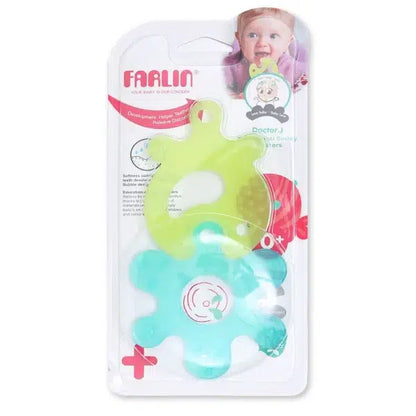 Farlin Teether & Soother Combo(Green & Blue)