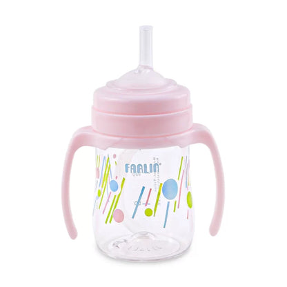 Farlin Straw Drinking Cup Stage 3 – Pink