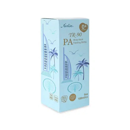 Farlin PA Wide-Neck Feeding Bottle 180ml – Blue