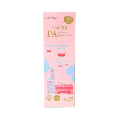 Farlin PA Wide-Neck Feeding Bottle 280ml – Pink
