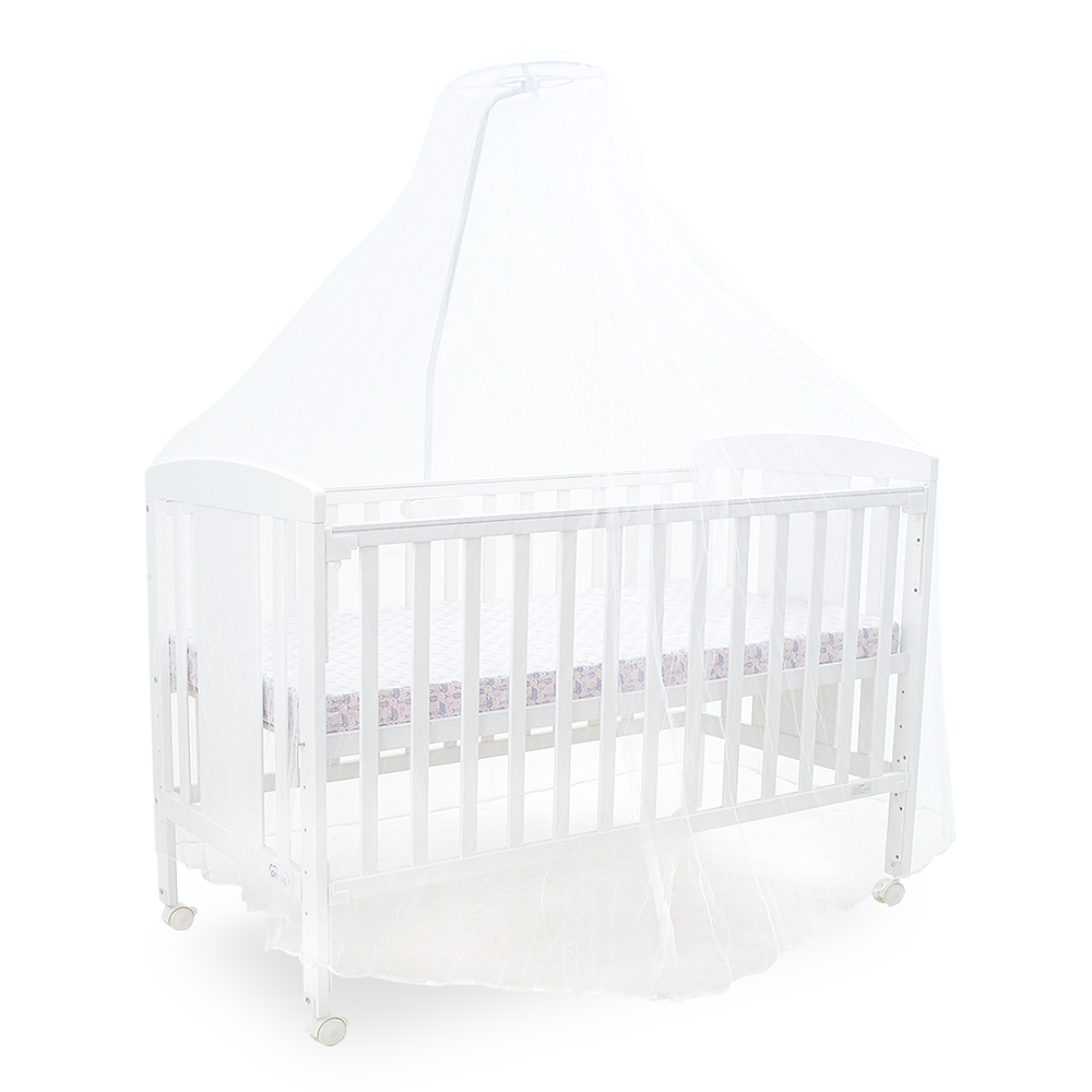 WOODEN COT – WHITE