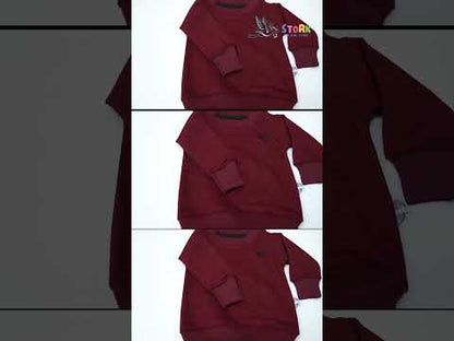 Maroon Sweat Shirt Set